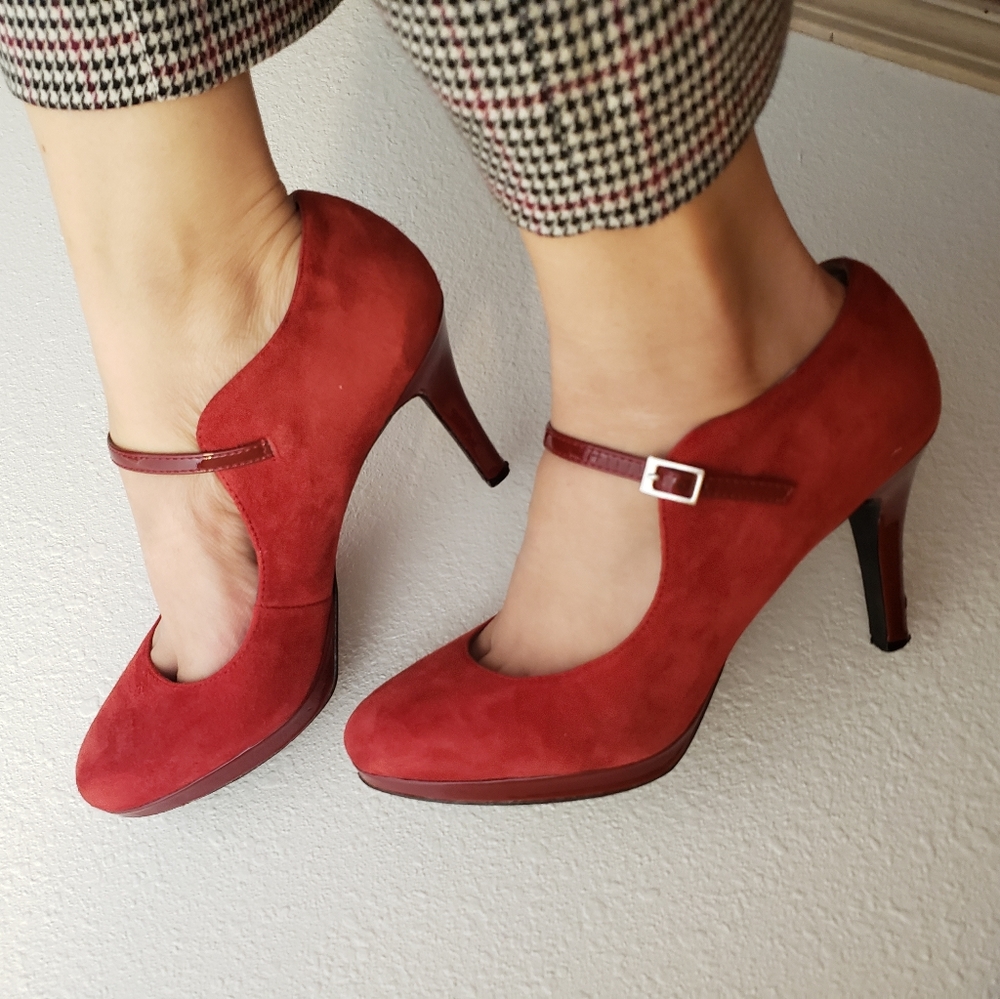 Alfani Red Mary Jane Heels